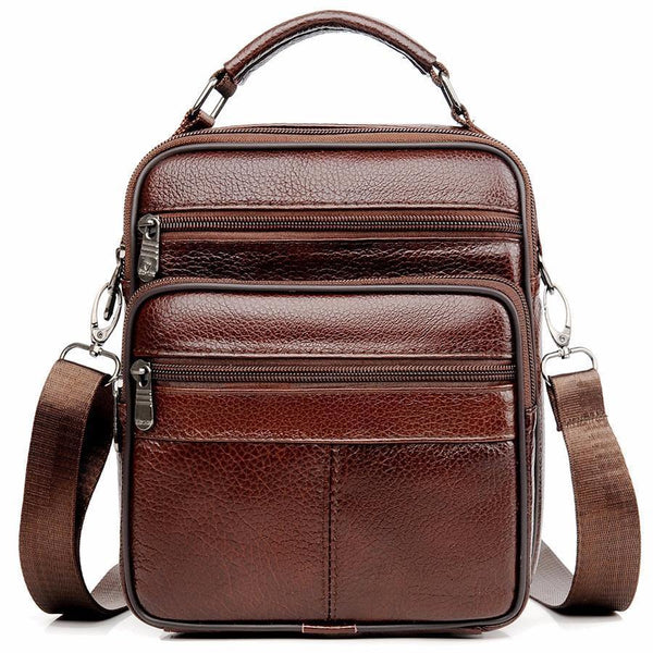 Planet Gates Leather Men Handbag Shoulder Bag Hot Sale Cow Leather Bag Vintage Casual Style Flap Bags Men's Crossbody Bag