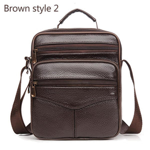 Planet Gates Leather Men Handbag Shoulder Bag Hot Sale Cow Leather Bag Vintage Casual Style Flap Bags Men's Crossbody Bag