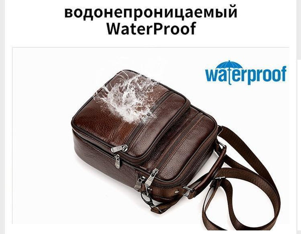 Planet Gates Leather Men Handbag Shoulder Bag Hot Sale Cow Leather Bag Vintage Casual Style Flap Bags Men's Crossbody Bag