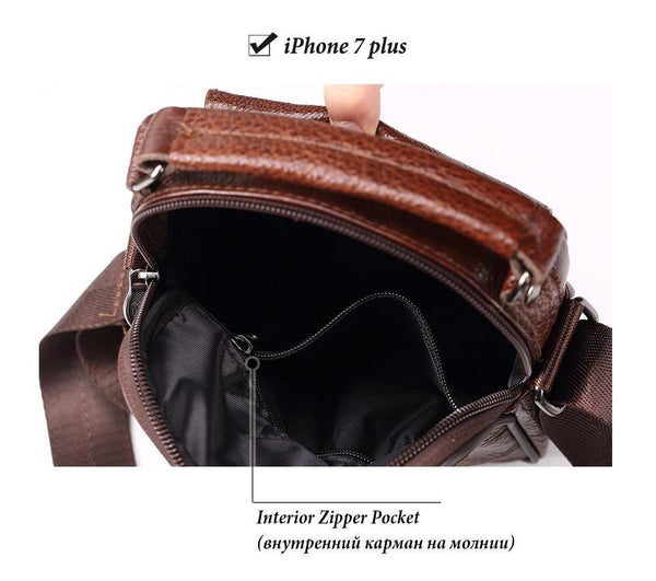 Planet Gates Leather Men Messenger Bag Hot Sale Male Small Man Fashion Crossbody Shoulder Bags Men's Travel New Handbags