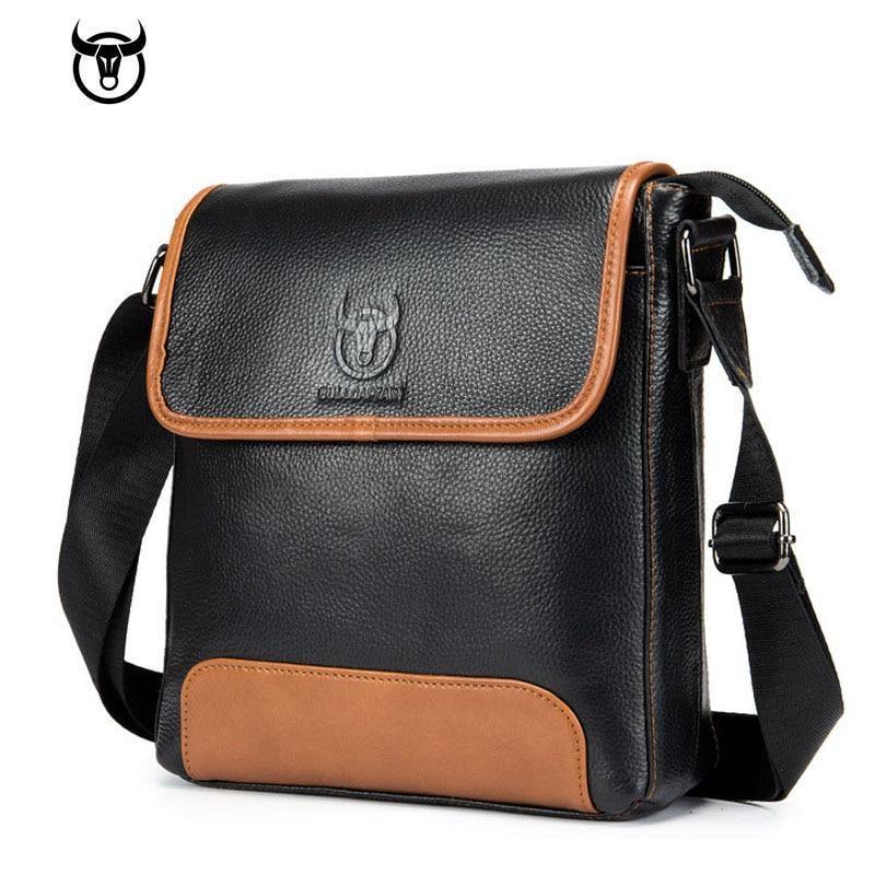 Planet Gates Leather Men's Bag cow leather Messenger bag for male fashion shoulder bag Mens crossbody Bag vintage Handbags