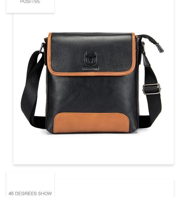 Planet Gates Leather Men's Bag cow leather Messenger bag for male fashion shoulder bag Mens crossbody Bag vintage Handbags