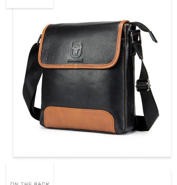 Planet Gates Leather Men's Bag cow leather Messenger bag for male fashion shoulder bag Mens crossbody Bag vintage Handbags