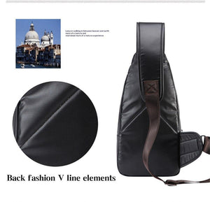 Planet Gates Leather Men's Bag Travel Single Shoulder Messenger Bags Multipurpose Chest Pack Casual multifunctional Bolsas