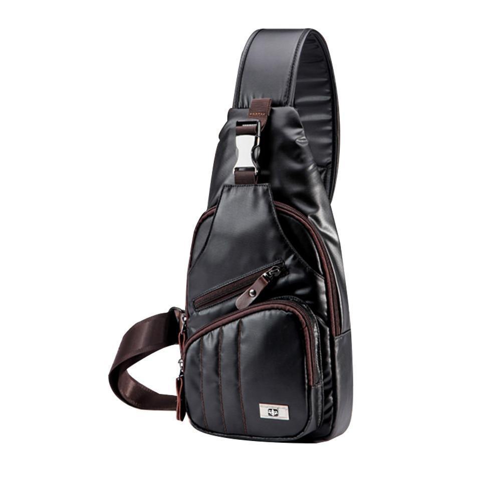 Planet Gates Leather Men's Bag Travel Single Shoulder Messenger Bags Multipurpose Chest Pack Casual multifunctional Bolsas