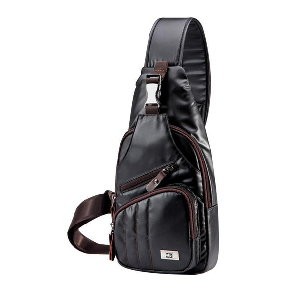 Planet Gates Leather Men's Bag Travel Single Shoulder Messenger Bags Multipurpose Chest Pack Casual multifunctional Bolsas