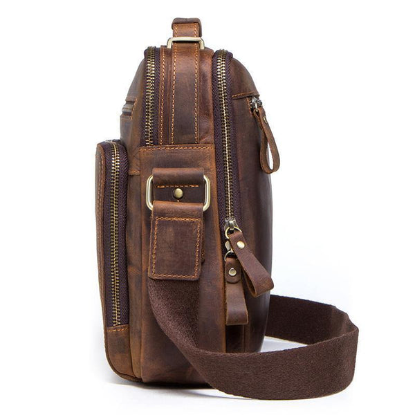 Planet Gates Leather men's shoulder bag vintage messenger bags men bolsos male crossbody bags man's handbag sling bag
