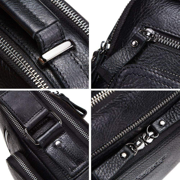 Planet Gates Leather men shoulder bag crossbody bags for men high quality bolsas fashion messenger bag for 9.7" Ipad