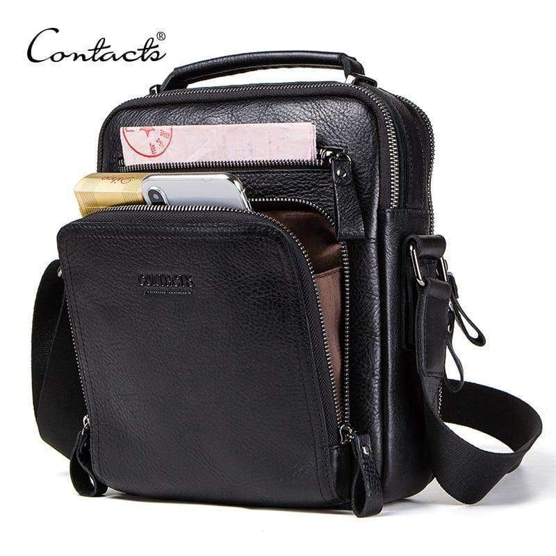 Planet Gates Leather men shoulder bag crossbody bags for men high quality bolsas fashion messenger bag for 9.7" Ipad
