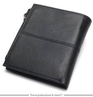 Planet Gates Leather Men Wallets Short Coin Purse Small Vintage Wallet Cowhide Leather Card Holder Pocket Purse Men Wallets