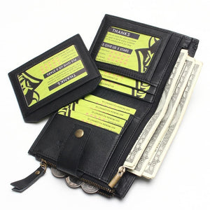 Planet Gates Leather Men Wallets Short Coin Purse Small Vintage Wallet Cowhide Leather Card Holder Pocket Purse Men Wallets
