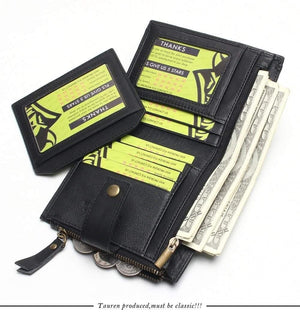 Planet Gates Leather Men Wallets Short Coin Purse Small Vintage Wallet Cowhide Leather Card Holder Pocket Purse Men Wallets