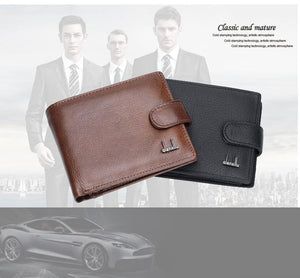 Planet Gates Leather Men Wallets With Coin Pocket Brown Wallet Purse Male High Quality wholesale price