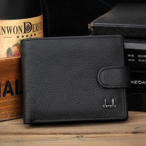 Planet Gates Leather Men Wallets With Coin Pocket Brown Wallet Purse Male High Quality wholesale price