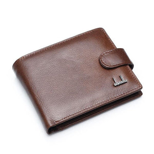 Planet Gates Leather Men Wallets With Coin Pocket Brown Wallet Purse Male High Quality wholesale price