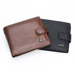 Planet Gates Leather Men Wallets With Coin Pocket Brown Wallet Purse Male High Quality wholesale price