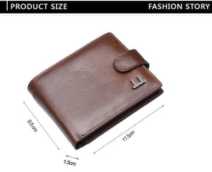 Planet Gates Leather Men Wallets With Coin Pocket Brown Wallet Purse Male High Quality wholesale price