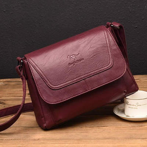 Leather Messenger Bags Leather Luxury Handbags Women Bags Designer Brand Ladies Crossbody
