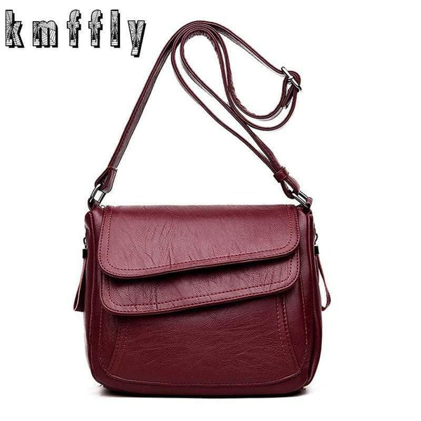 Leather Messenger Bags Sac A Main Crossbody Bags For Women Vintage Shoulder Bag