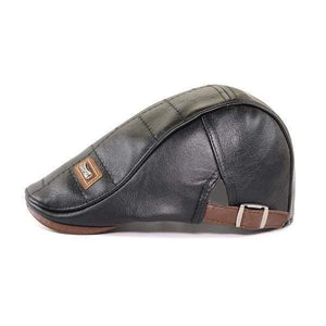 Planet Gates Leather Newsboy Cap Men Planas Duckbill Visor Hat Winter Autumn Warm Flat Caps Vintage Man Boinas Gatsby Hats