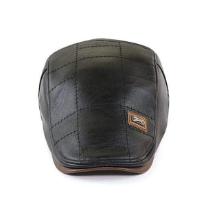 Planet Gates Leather Newsboy Cap Men Planas Duckbill Visor Hat Winter Autumn Warm Flat Caps Vintage Man Boinas Gatsby Hats