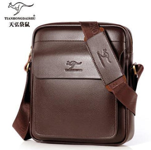 Planet Gates Leather shoulder Messenger Bag Men's Crossbody male vintage crossbody ipad Laptop briefcase Messenger Bags