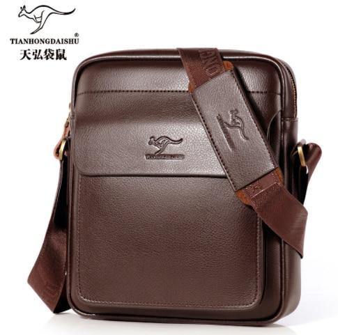 Planet Gates Leather shoulder Messenger Bag Men's Crossbody male vintage crossbody ipad Laptop briefcase Messenger Bags