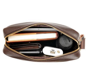 Planet Gates Leather shoulder Messenger Bag Men's Crossbody male vintage crossbody ipad Laptop briefcase Messenger Bags