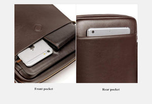 Planet Gates Leather shoulder Messenger Bag Men's Crossbody male vintage crossbody ipad Laptop briefcase Messenger Bags