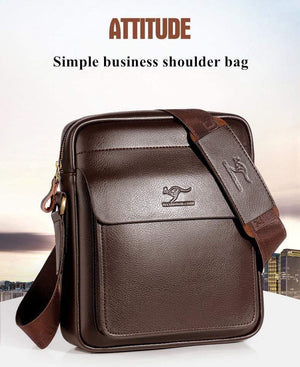 Planet Gates Leather shoulder Messenger Bag Men's Crossbody male vintage crossbody ipad Laptop briefcase Messenger Bags