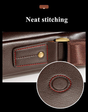 Planet Gates Leather shoulder Messenger Bag Men's Crossbody male vintage crossbody ipad Laptop briefcase Messenger Bags