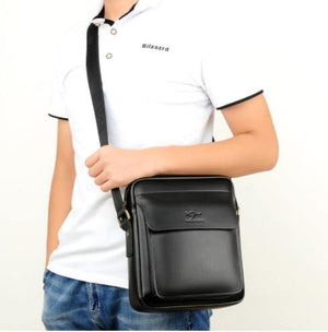 Planet Gates Leather shoulder Messenger Bag Men's Crossbody male vintage crossbody ipad Laptop briefcase Messenger Bags