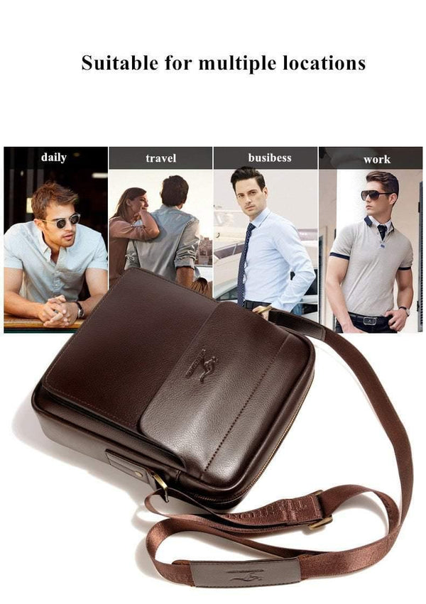 Planet Gates Leather shoulder Messenger Bag Men's Crossbody male vintage crossbody ipad Laptop briefcase Messenger Bags