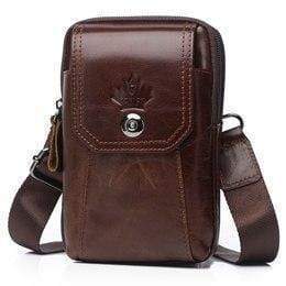 Planet Gates Leather Waist Packs Pack Belt Bag Handbags Phone Pouch Bags Travel Waist Pack Male Waist men's Bag Fashion Flap