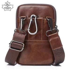 Planet Gates Leather Waist Packs Pack Belt Bag Handbags Phone Pouch Bags Travel Waist Pack Male Waist men's Bag Fashion Flap