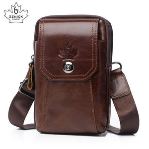Planet Gates Leather Waist Packs Pack Belt Bag Handbags Phone Pouch Bags Travel Waist Pack Male Waist men's Bag Fashion Flap