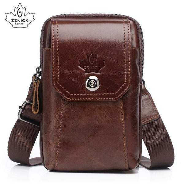 Planet Gates Leather Waist Packs Pack Belt Bag Handbags Phone Pouch Bags Travel Waist Pack Male Waist men's Bag Fashion Flap