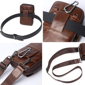 Planet Gates Leather Waist Packs Pack Belt Bag Handbags Phone Pouch Bags Travel Waist Pack Male Waist men's Bag Fashion Flap
