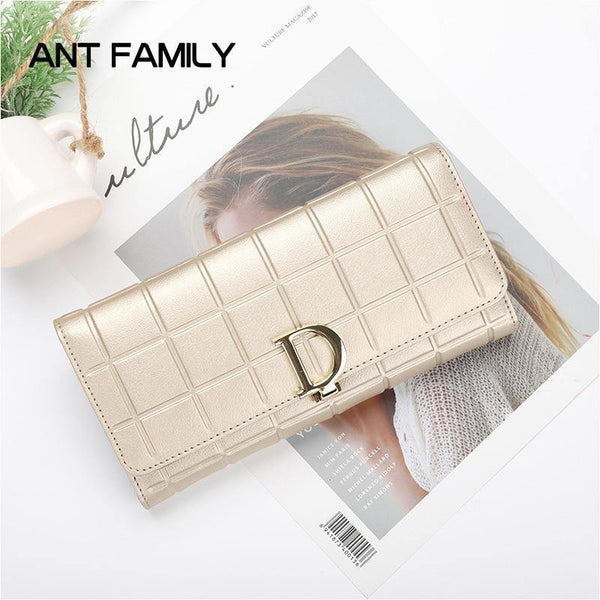 Planet Gates Leather Wallet Fashion Wallets Women's Wallet Long Coin Purse Luxury Wallet kashelek Female Clutch Card Holder