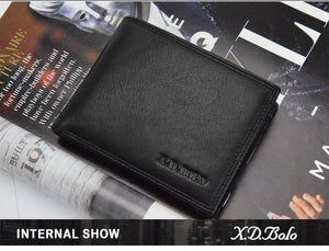 Planet Gates Leather Wallet Men Short Leather Purse Fashion Design Small Wallets Men  Coin Purses  for Man Card Holder