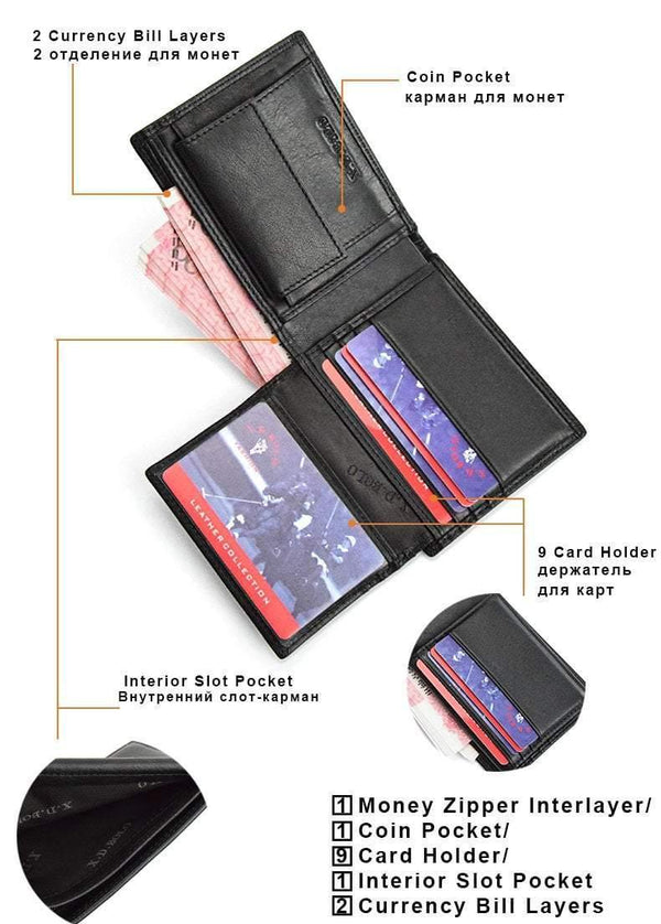 Planet Gates Leather Wallet Men Short Leather Purse Fashion Design Small Wallets Men  Coin Purses  for Man Card Holder