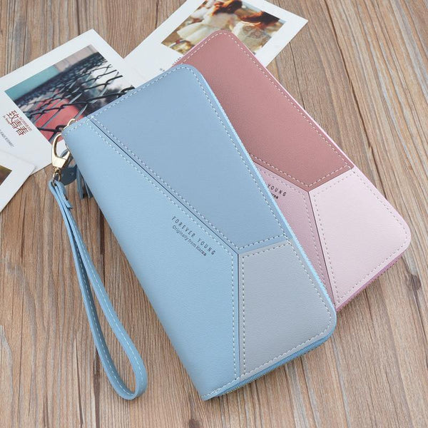 Planet Gates Leather Wallets Women Long Zipper Coin Purses Tassel Design Clutch Wallets Female Money Bag Credit Card Holder