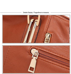 Planet Gates Leather Women's Handbag Luxury Women Shoulder Bags Designer Female Crossbody Messenger Bag Lady