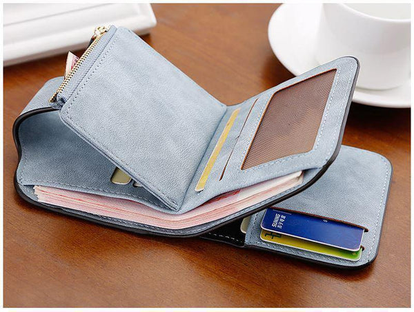 Planet Gates Leather Women Wallets High Quality Designer Zipper Long Wallet Women Card Holder Ladies Purse Money Bag Carteira Feminina