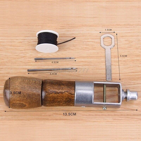 Planet Gates Leathercraft Lock Stitch Sewing Awl Thread Kit Needles Stitch Leather Fabric  Grocery #H0VH# Drop Shipping