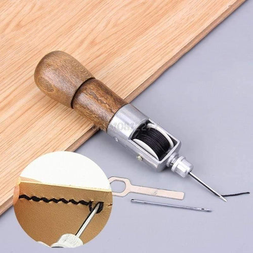 Planet Gates Leathercraft Lock Stitch Sewing Awl Thread Kit Needles Stitch Leather Fabric  Grocery #H0VH# Drop Shipping