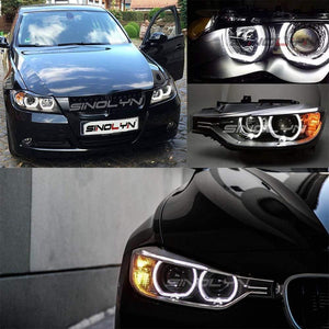 Planet Gates LED Angel Eyes Halo Rings 3D DTM LCI M4 Style For BMW E90 E92 F30 F31 E60 E82 M5 Turn Signal White Yellow Switchback Accessories