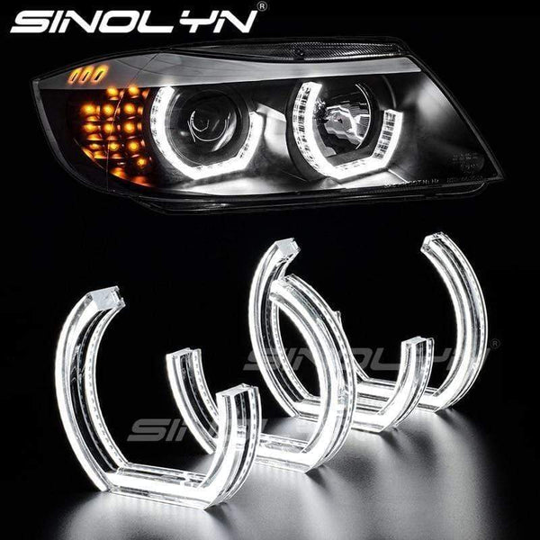 Planet Gates LED Angel Eyes Halo Rings 3D DTM LCI M4 Style For BMW E90 E92 F30 F31 E60 E82 M5 Turn Signal White Yellow Switchback Accessories