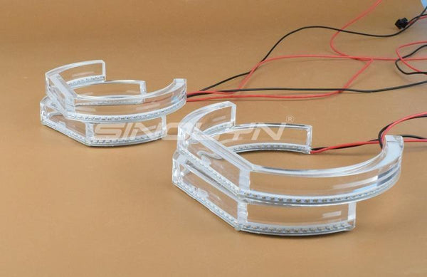 Planet Gates LED Angel Eyes Halo Rings 3D DTM LCI M4 Style For BMW E90 E92 F30 F31 E60 E82 M5 Turn Signal White Yellow Switchback Accessories