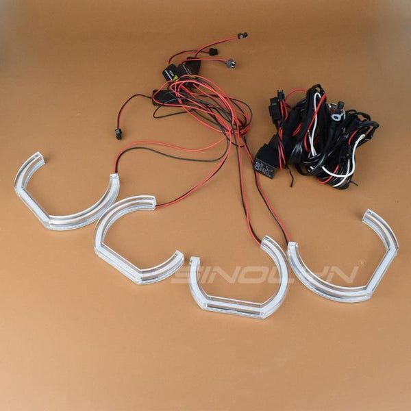 Planet Gates LED Angel Eyes Halo Rings 3D DTM LCI M4 Style For BMW E90 E92 F30 F31 E60 E82 M5 Turn Signal White Yellow Switchback Accessories